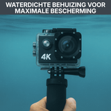 Kamera sportowa 4K w wodoodpornej obudowie do nagrywania pod wodą