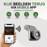 ClearView Ultra kamera samochodowa z Wi-Fi i aplikacją mobilną na iOS i Android do oglądania obrazów na żywo, zapisywania lub bezpośredniego udostępniania przez smartfon.