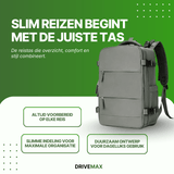 Otwarta torba podróżna w formie plecaka z przegrodami na laptopa, akcesoria i ubrania, idealna do uporządkowanego pakowania na podróż.
