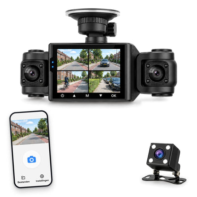 VisionEdge™ 360° Full HD Kamera samochodowa z Wi-Fi, widzeniem nocnym i aplikacją