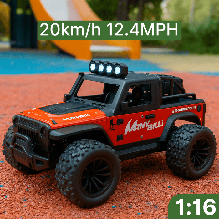 Do 20 km/h, na każdym terenie.